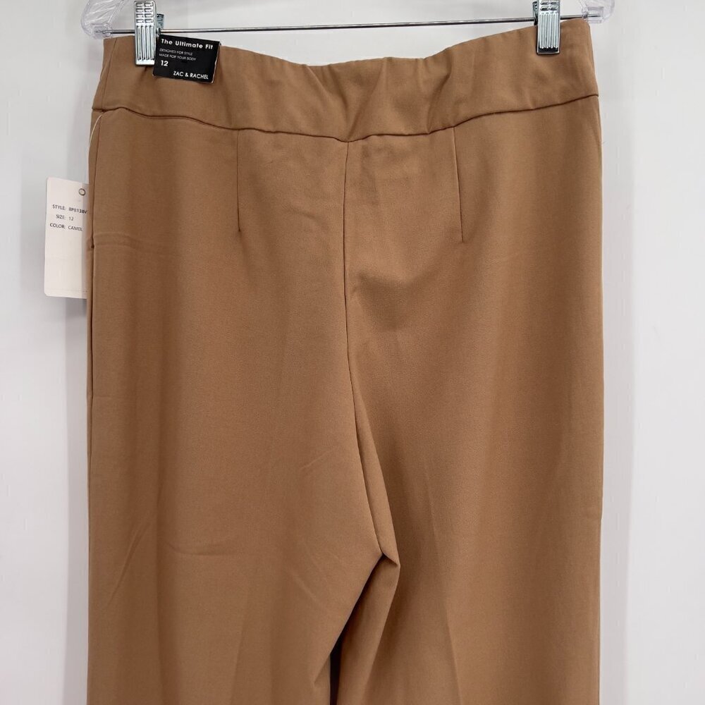Zac & Rachel Women’s Camel Straight-Leg Trousers Size 12 – NWT - Picture 5 of 13